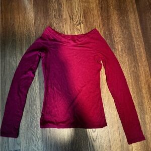 Burgundy top